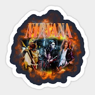 Nirvana bootleg t shirt design Sticker